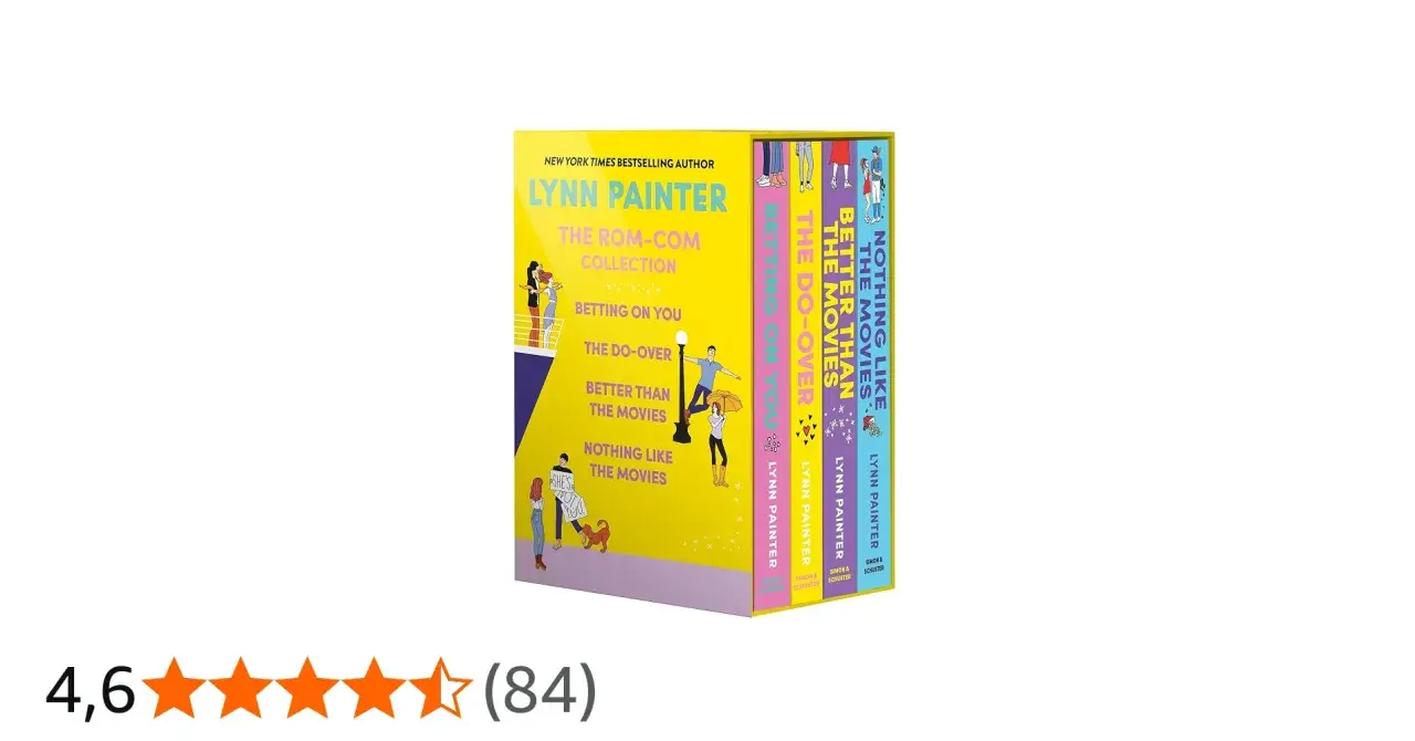 Kolekcja książek Lynn Painter "The Rom-Com Collection" zawiera cztery tytuły: "Betting On You", "The Do-Over", "Better Than The Movies" i "Nothing Like The Movies".