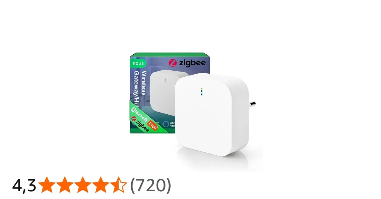 Passerelle sans fil Zigbee et Bluetooth, compatible Tuya. Un appareil essentiel pour votre maison connectée.