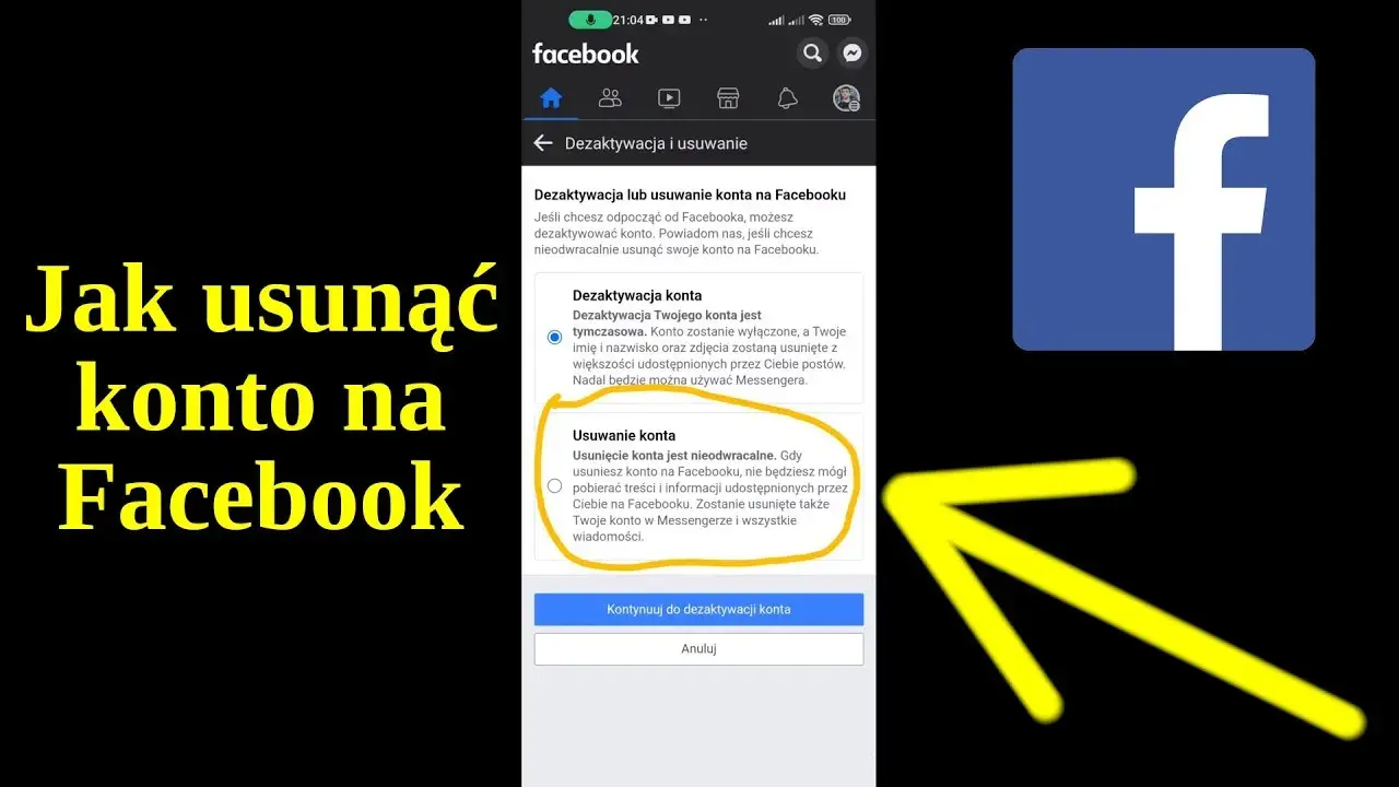 Jak wyłączyć Facebooka: Dezaktywacja czy trwałe usunięcie konta?