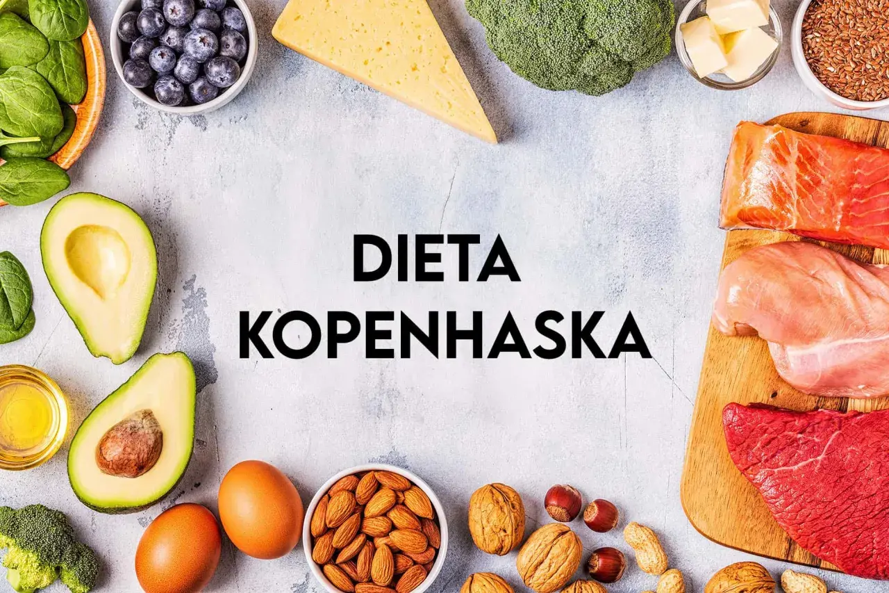 Dieta kopenhaska jadłospis: awokado, jagody, jajka, łosoś, kurczak, wołowina, orzechy, brokuły, szpinak, ser, masło, siemię lniane.