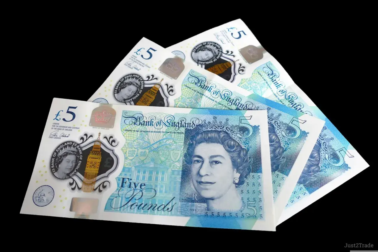 Brytyjskie banknoty 5 funtów. Analiza kursu funta do PLN i prognozy.