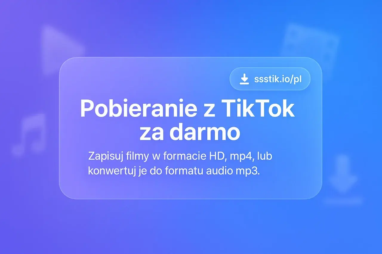 Pobieranie z TikTok za darmo. Zapisuj filmy w HD, mp4 lub konwertuj do mp3. Strona ssstik.io/pl.