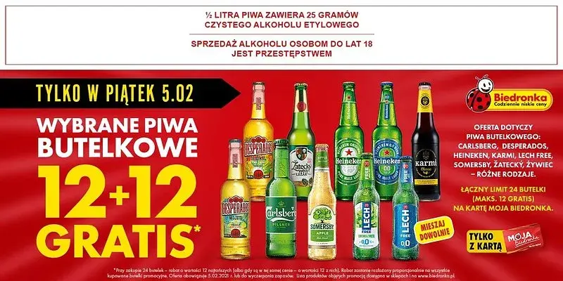 Jakie piwa na promocji 12 12 w Biedronce? Sprawdź, co zyskasz!