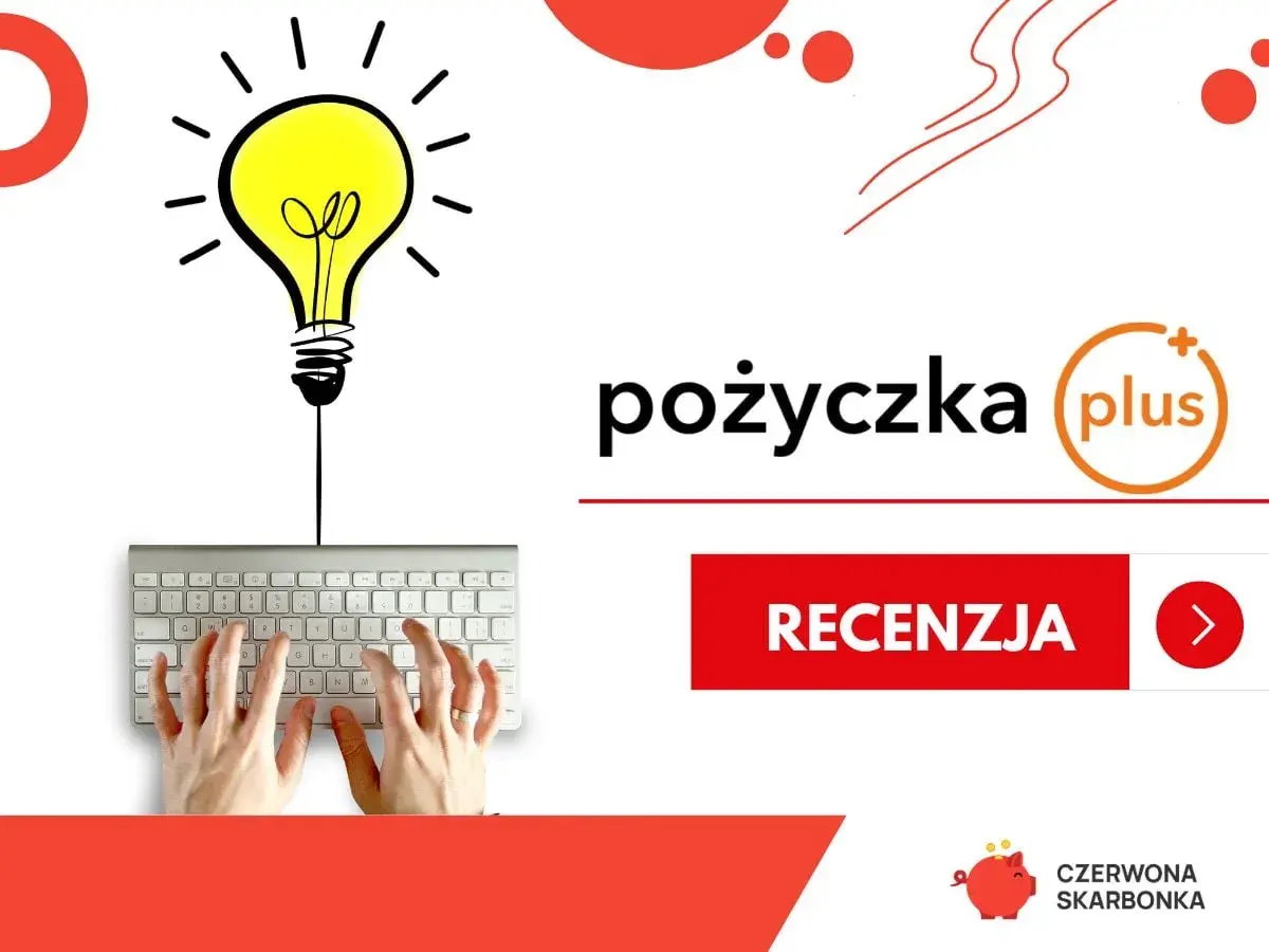 Szukasz pożyczka plus na raty? Sprawdź recenzję i dowiedz się więcej. Żarówka nad klawiaturą symbolizuje pomysł.