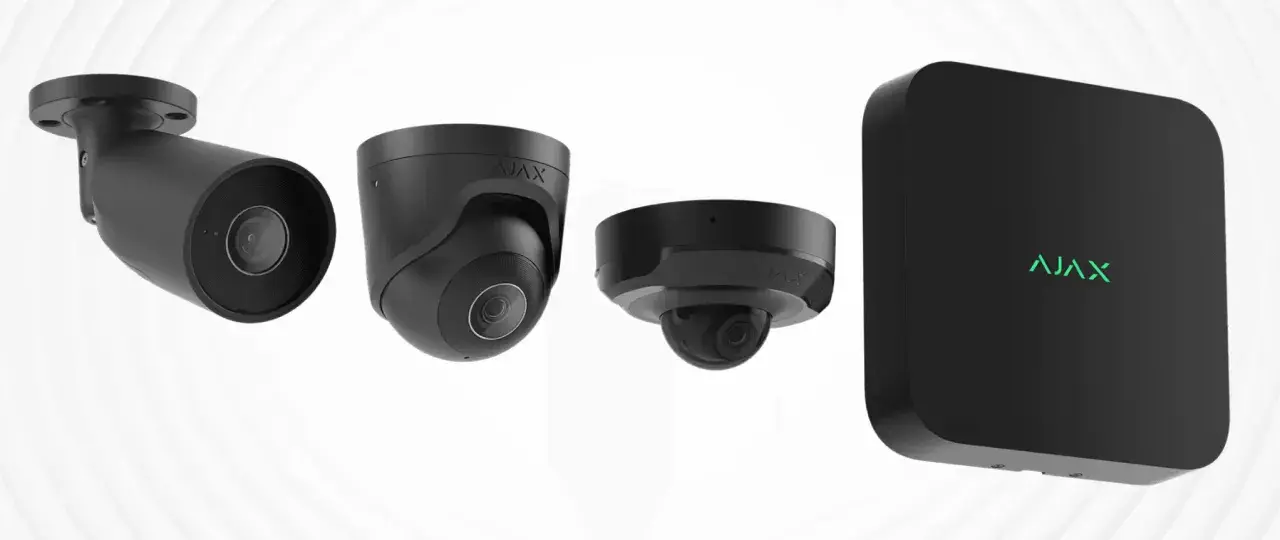 Système de sécurité Ajax : caméras de surveillance et hub pour une alarme sans internet fiable et discrète.