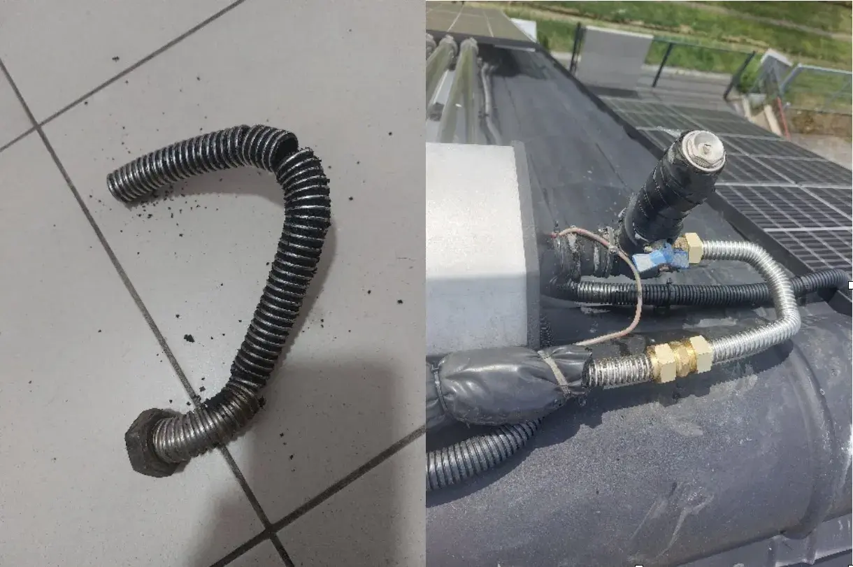 Uszkodzony, przegrzany kolektor. Co robić? Wymiana uszkodzonego elementu instalacji solarnej.