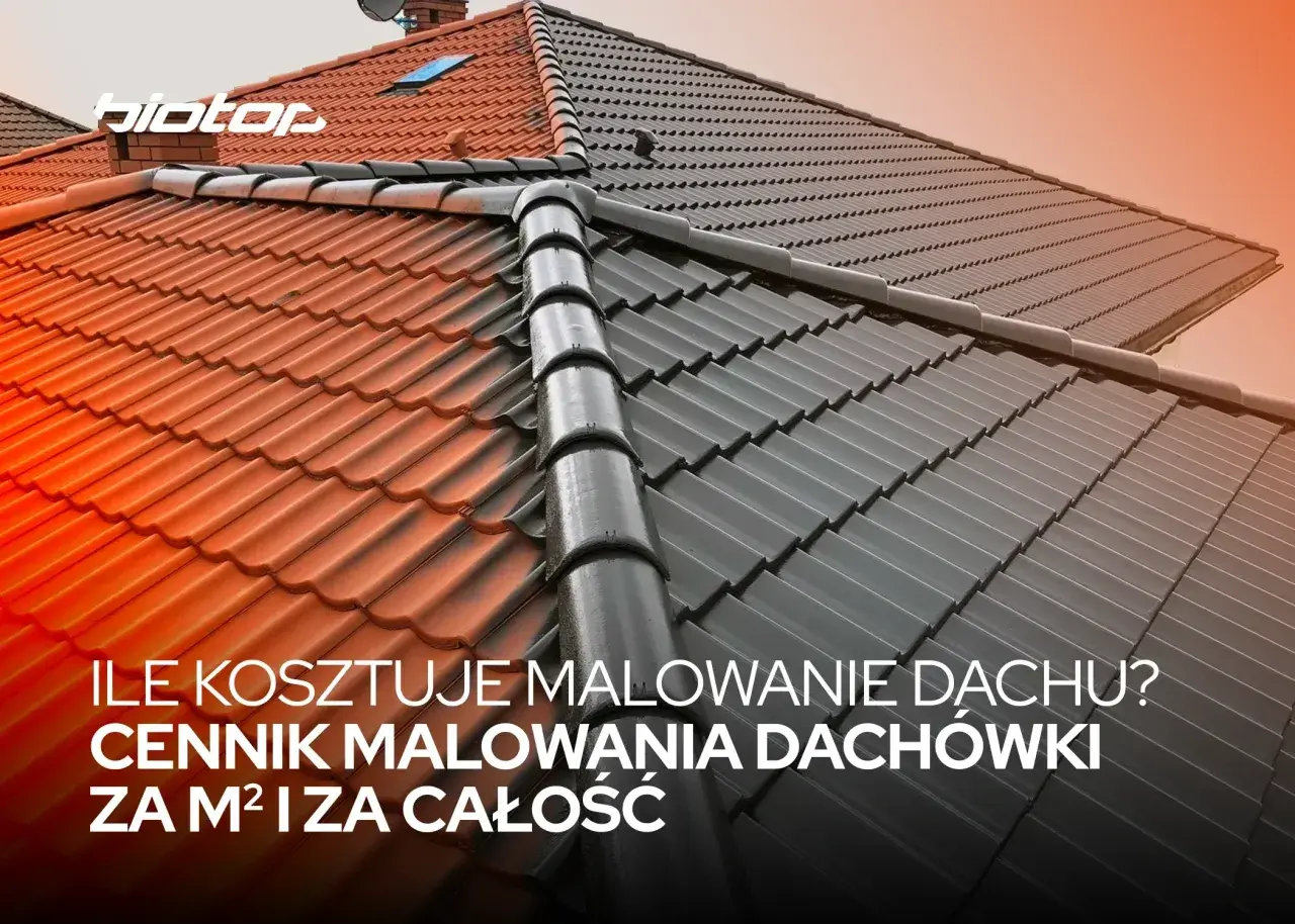Ile kosztuje malowanie dachu? Sprawdź cennik malowania dachówki za m² i za całość.
