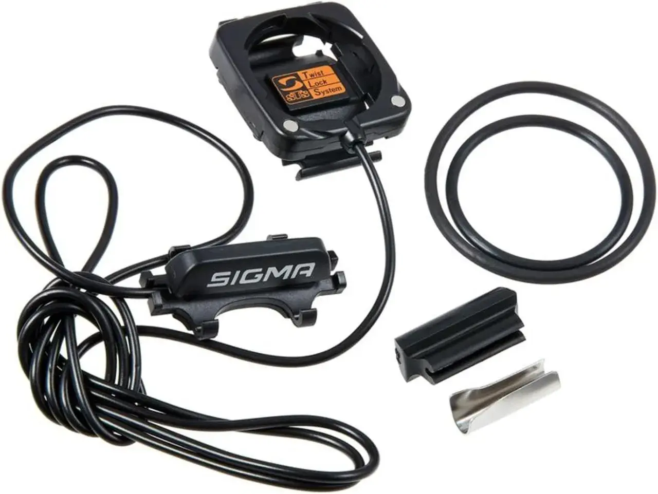 Zestaw Sigma BC 500: uchwyt z systemem Twist Lock, czujnik, gumki i metalowa obejma. Jak ustawić?