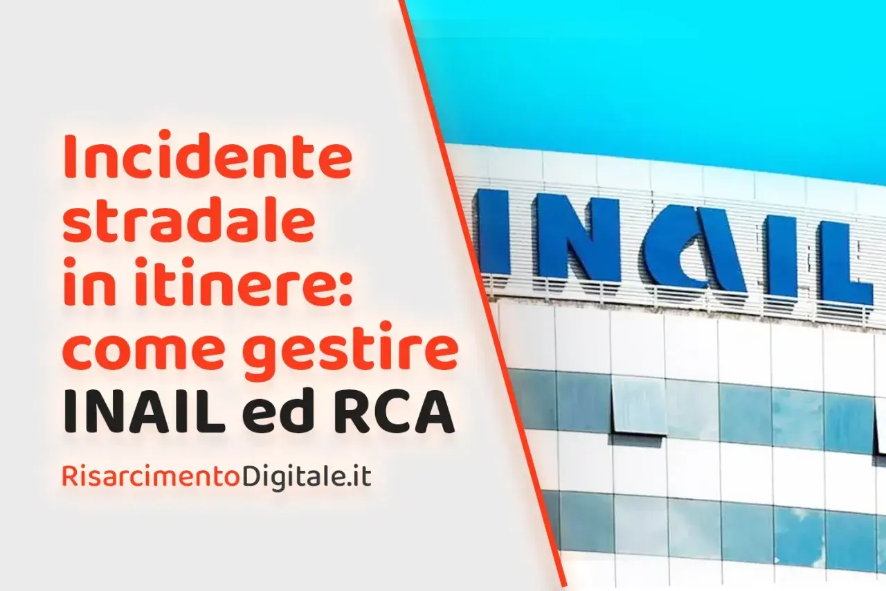 Incidente stradale in itinere: come gestire INAIL ed RCA. Edificio INAIL sullo sfondo.