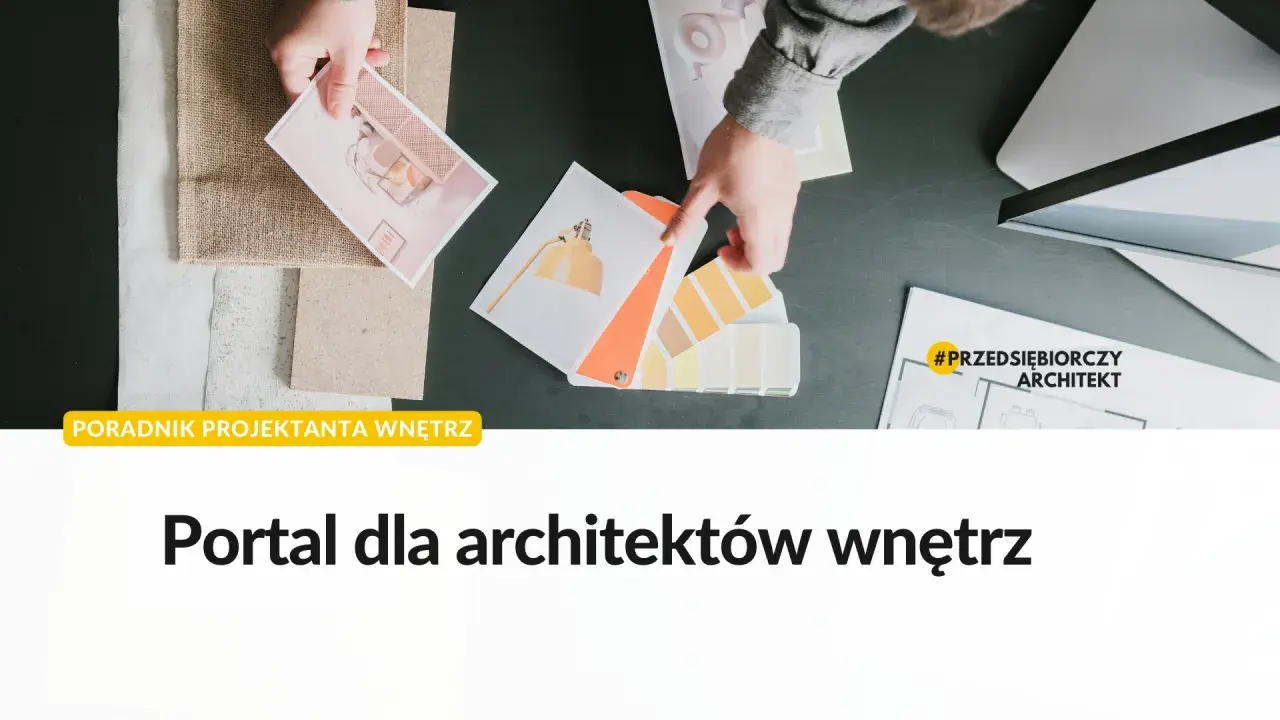 Ręce projektanta wnętrz wybierają inspiracje i próbki kolorów. PKD projektowanie wnętrz to portal dla architektów.