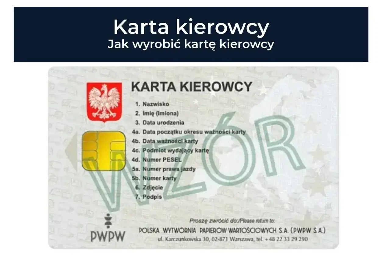 Karta kierowcy straciła ważność? Sprawdź, czy można jeździć. Widok karty kierowcy z danymi i datą ważności.
