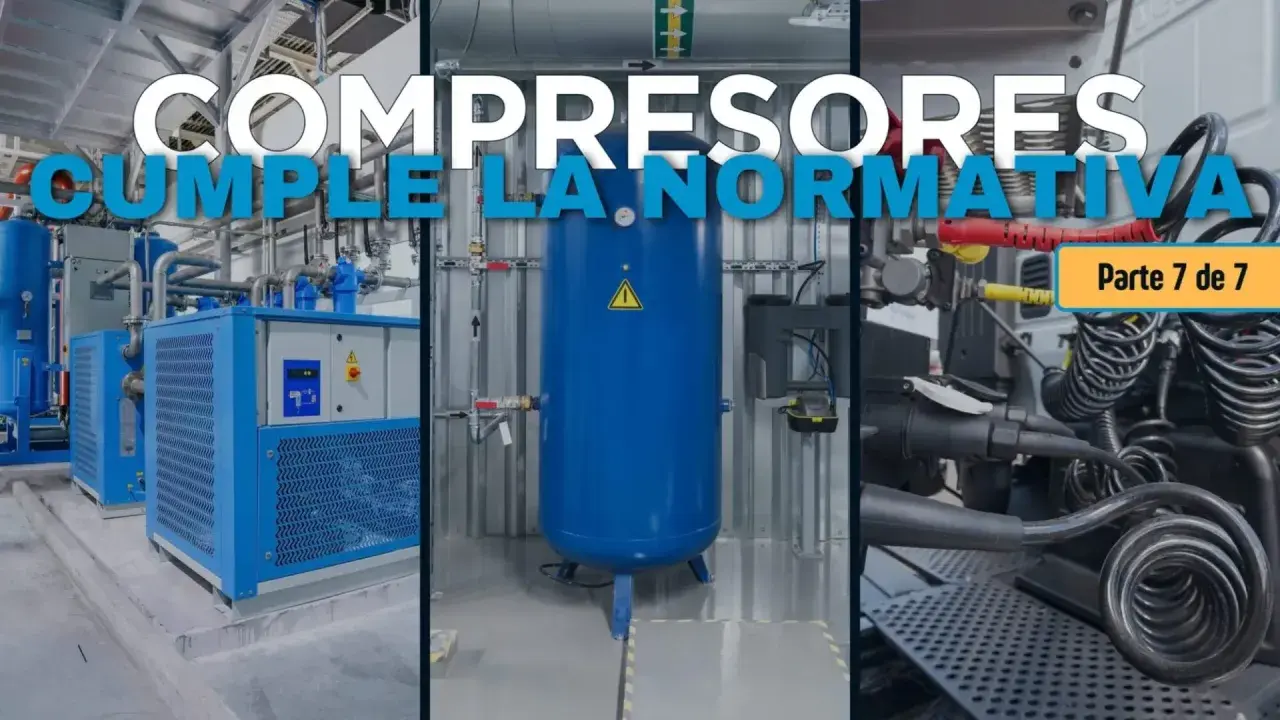 Compresores industriales y sus sistemas, cumpliendo la normativa. Parte 7 de 7.
