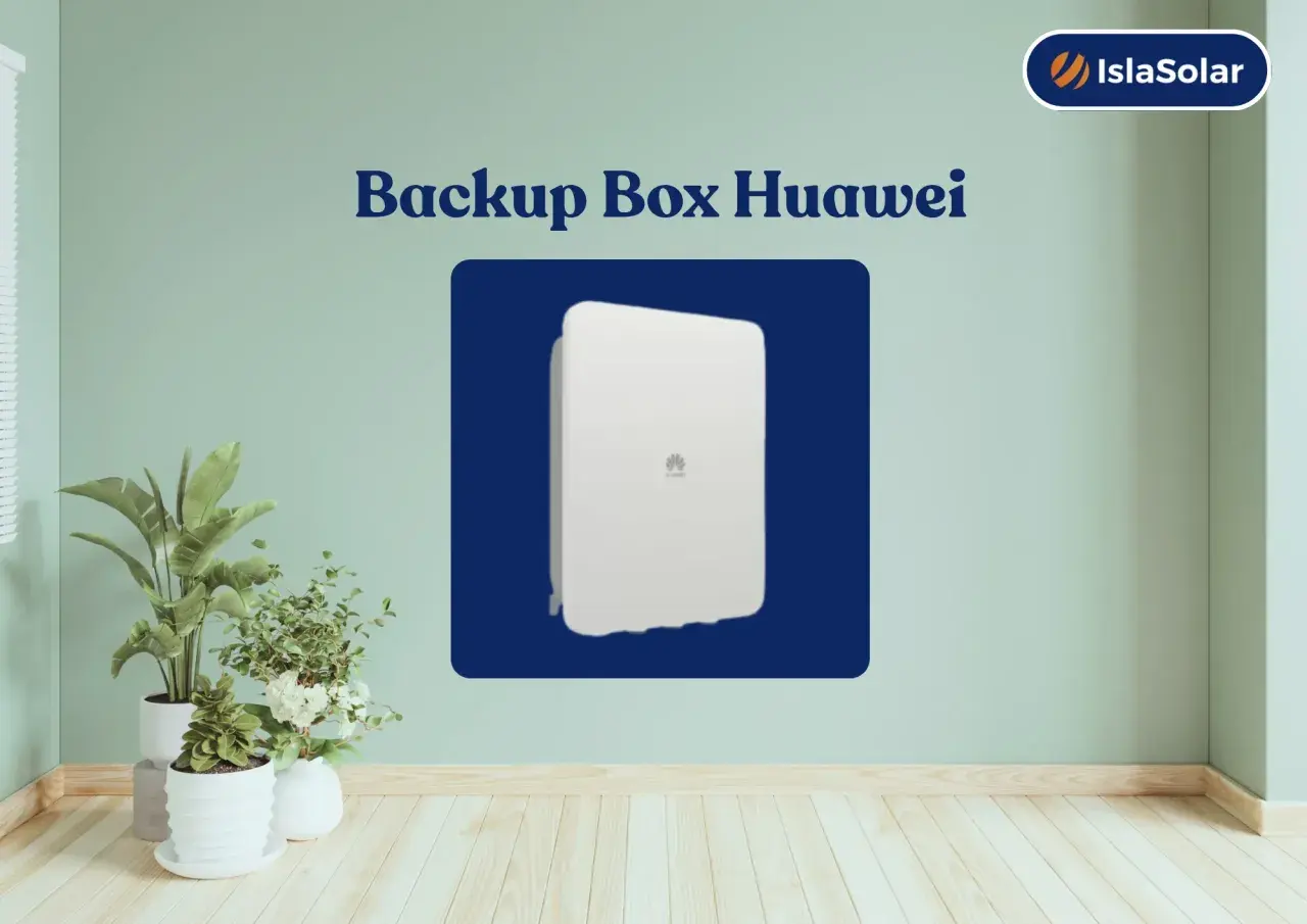 Caja de respaldo Huawei para energía solar.