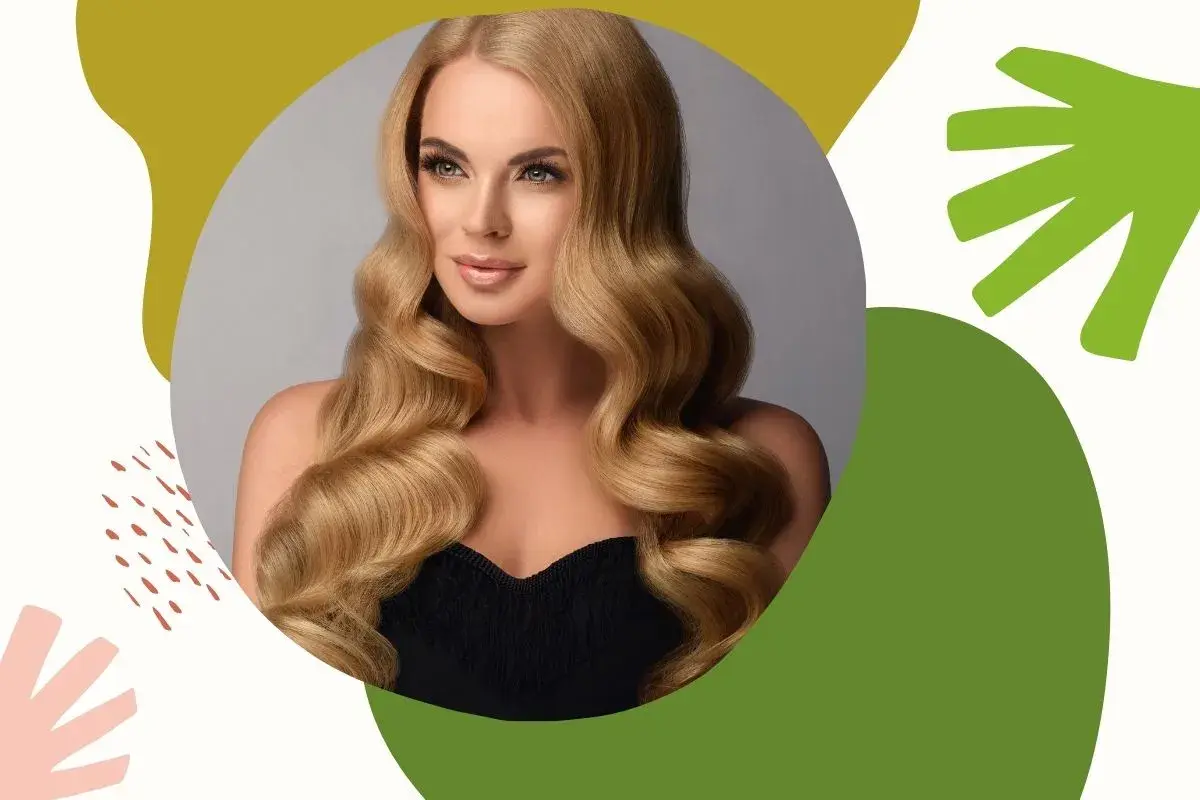 Piękna kobieta z falowanymi blond włosami. Poznaj sekrety, jak dbać o blond włosy, by były lśniące i zdrowe.