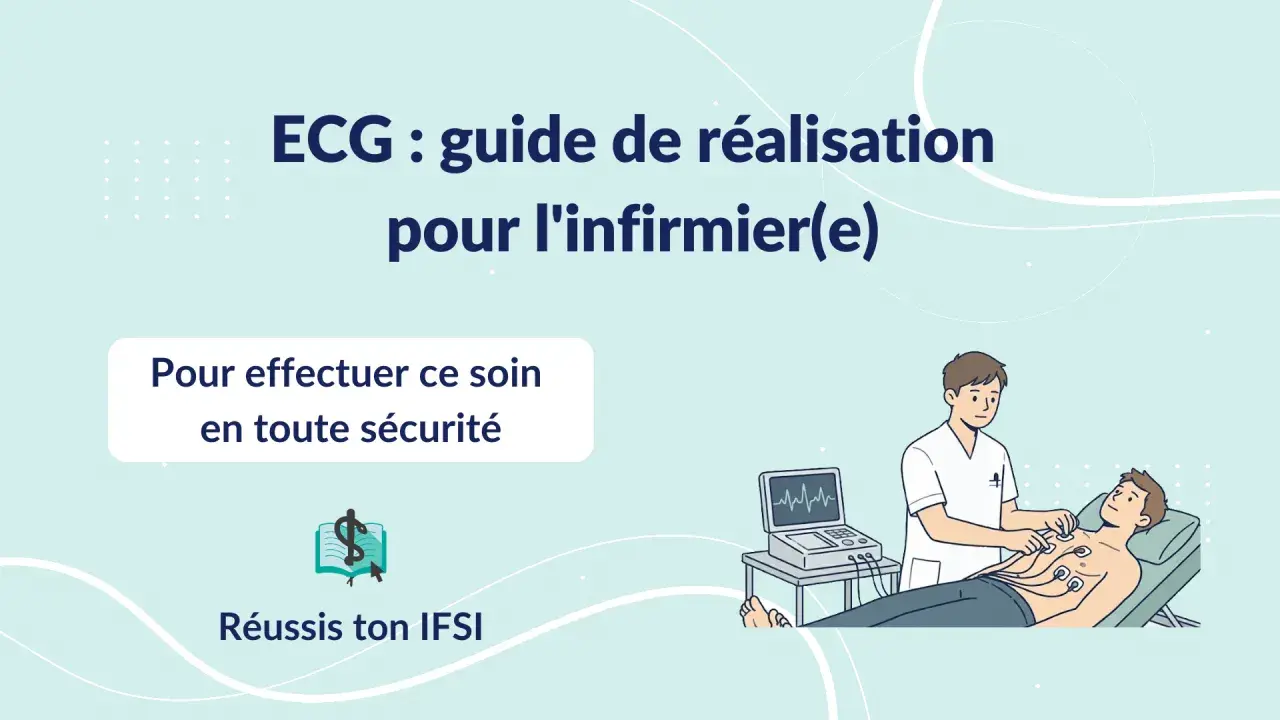 Un infirmier aide un patient à faire un ECG. Le guide explique comment réaliser cet examen en toute sécurité.