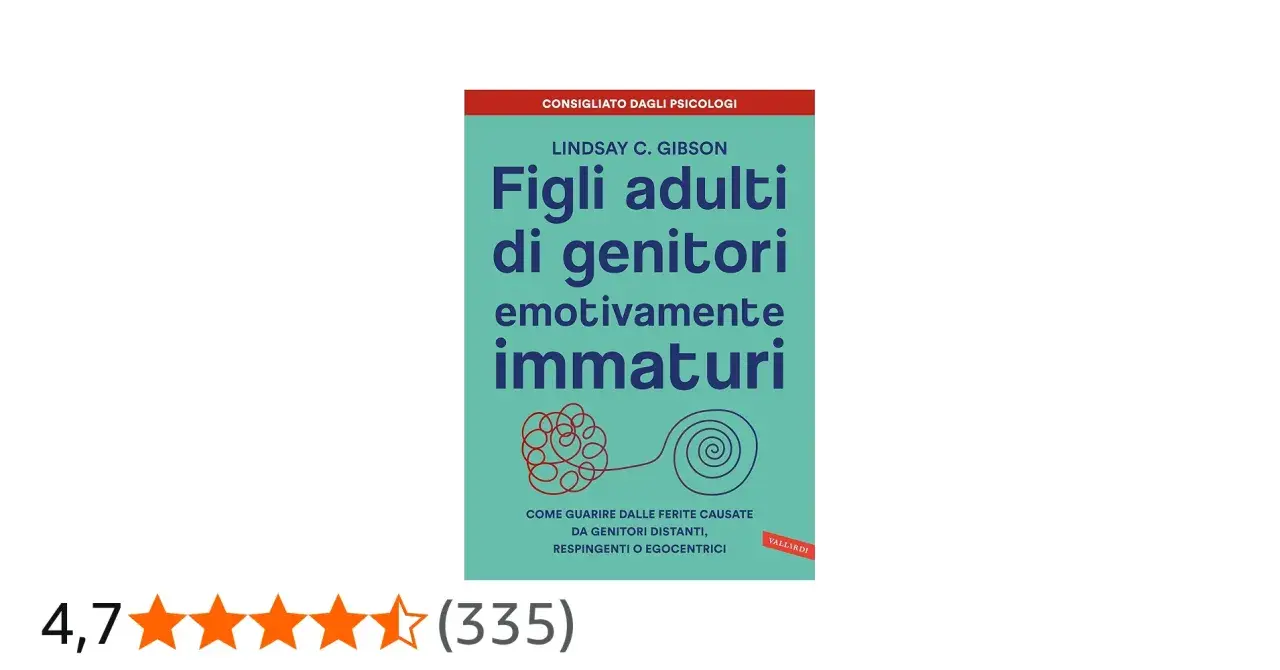 Copertina del libro "Figli adulti di genitori emotivamente immaturi", con un'illustrazione che simboleggia il percorso di guarigione.