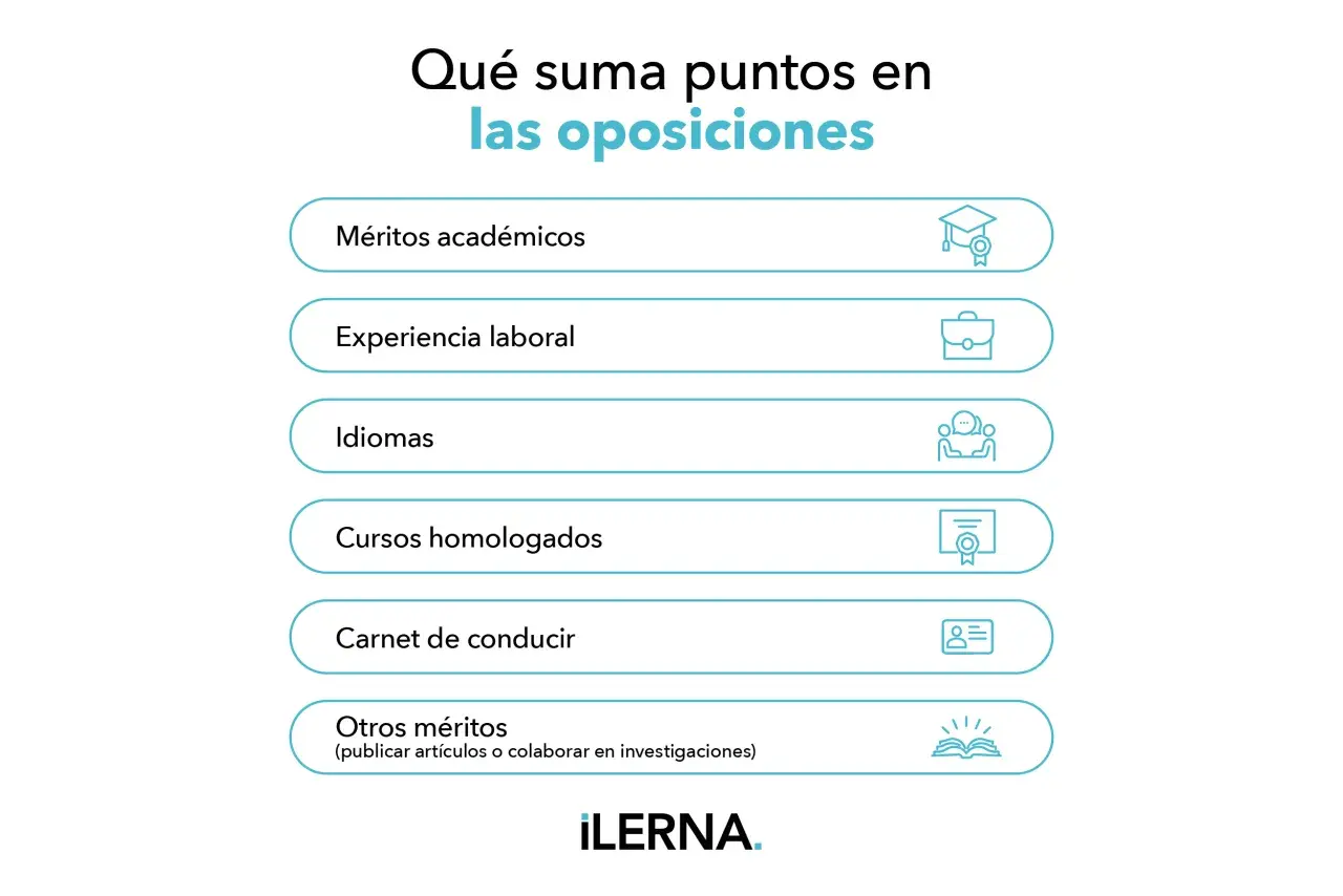 Lista de méritos para oposiciones: académicos, experiencia, idiomas, cursos homologados, carnet y otros. ¡Prepara tus cursos bolsa sescam!