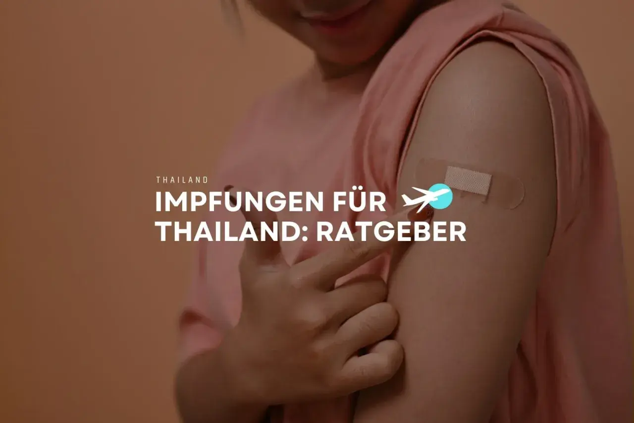 Arm mit Pflaster nach Impfung. Ratgeber für Reisen nach Thailand ohne Impfung.