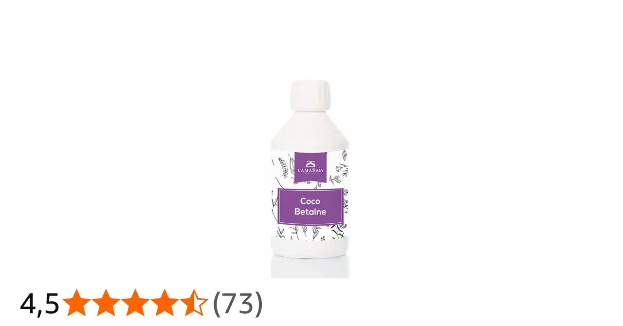 Botella blanca con etiqueta morada que dice "Coco Betaine". Descubre qué es la betaina y sus usos.