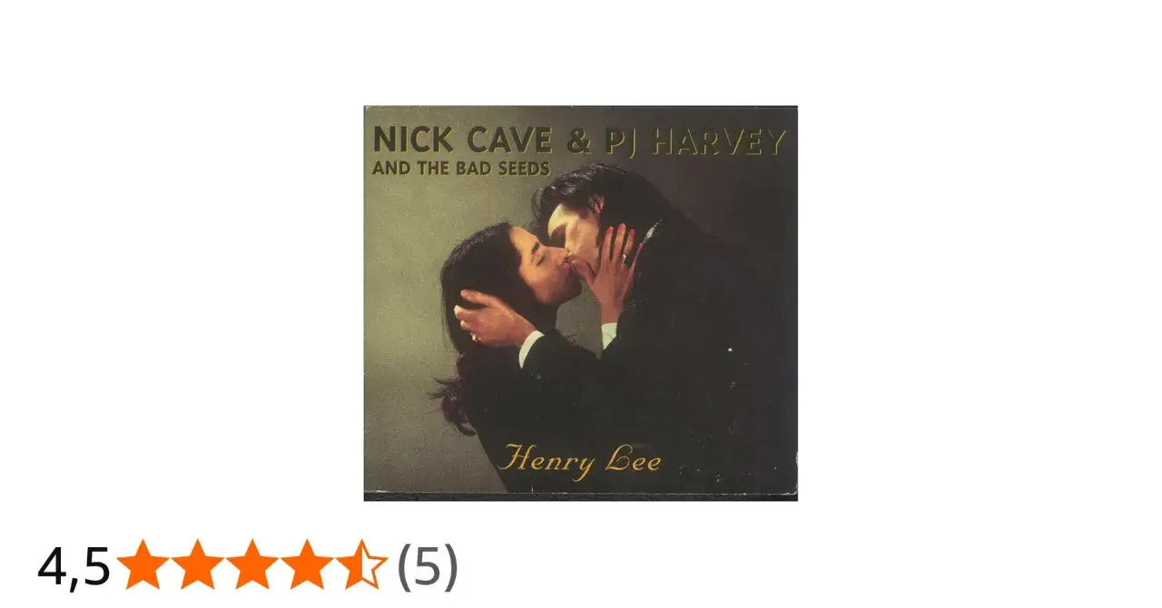 Okładka singla "Henry Lee" Nick Cave & PJ Harvey. Para całuje się namiętnie.