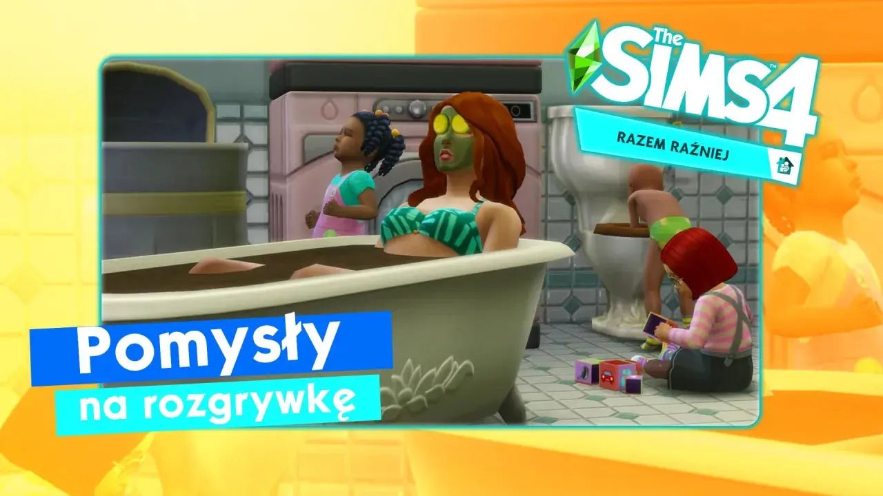 Kąpielowa sesja relaksacyjna i zabawy z dziećmi w The Sims 4. Pomysły na rozgrywkę w The Sims 4.
