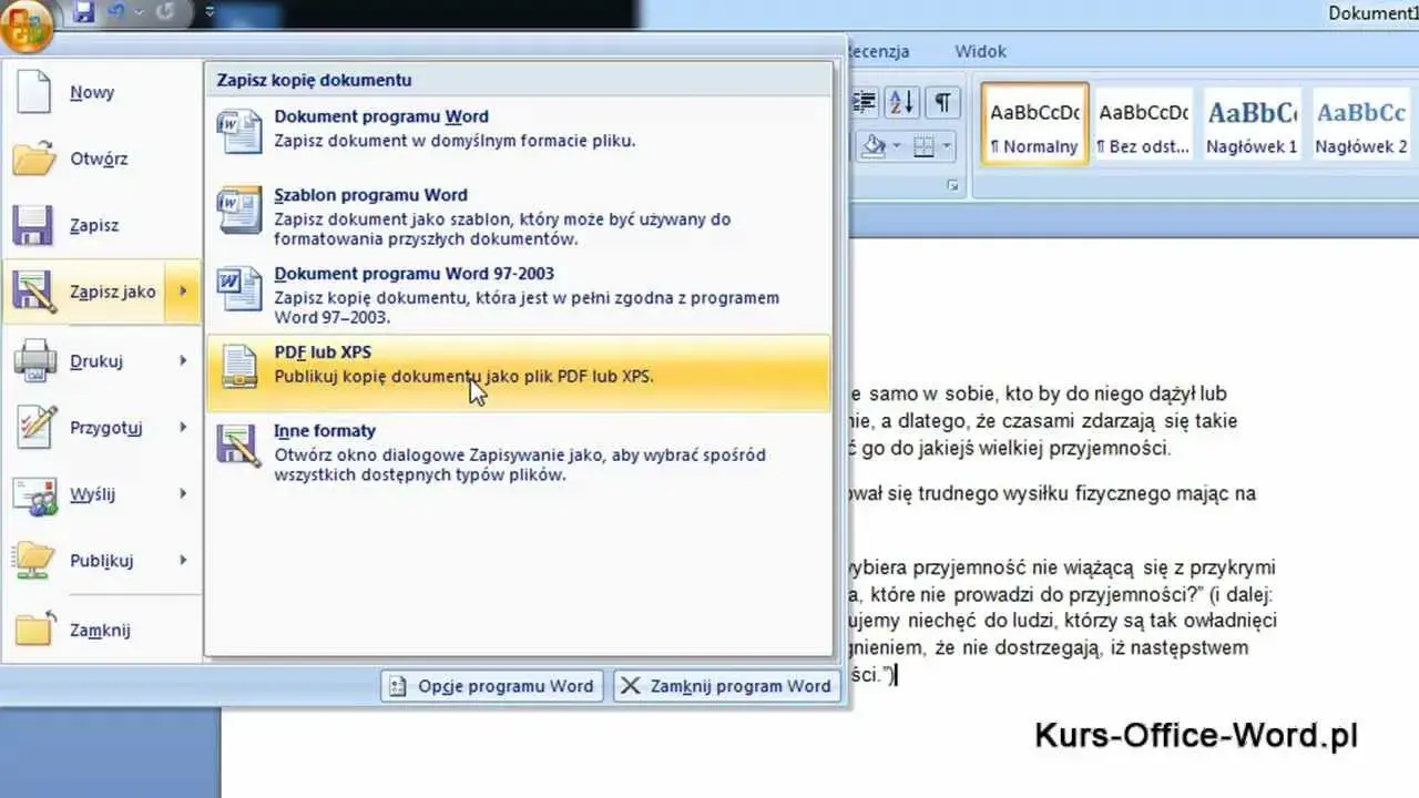 Jak zapisać plik Worda w PDF - proste metody i cenne wskazówki