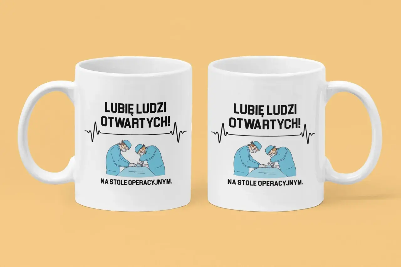 Kubek lekarza: Jaki napis rozbawi każdego medyka?