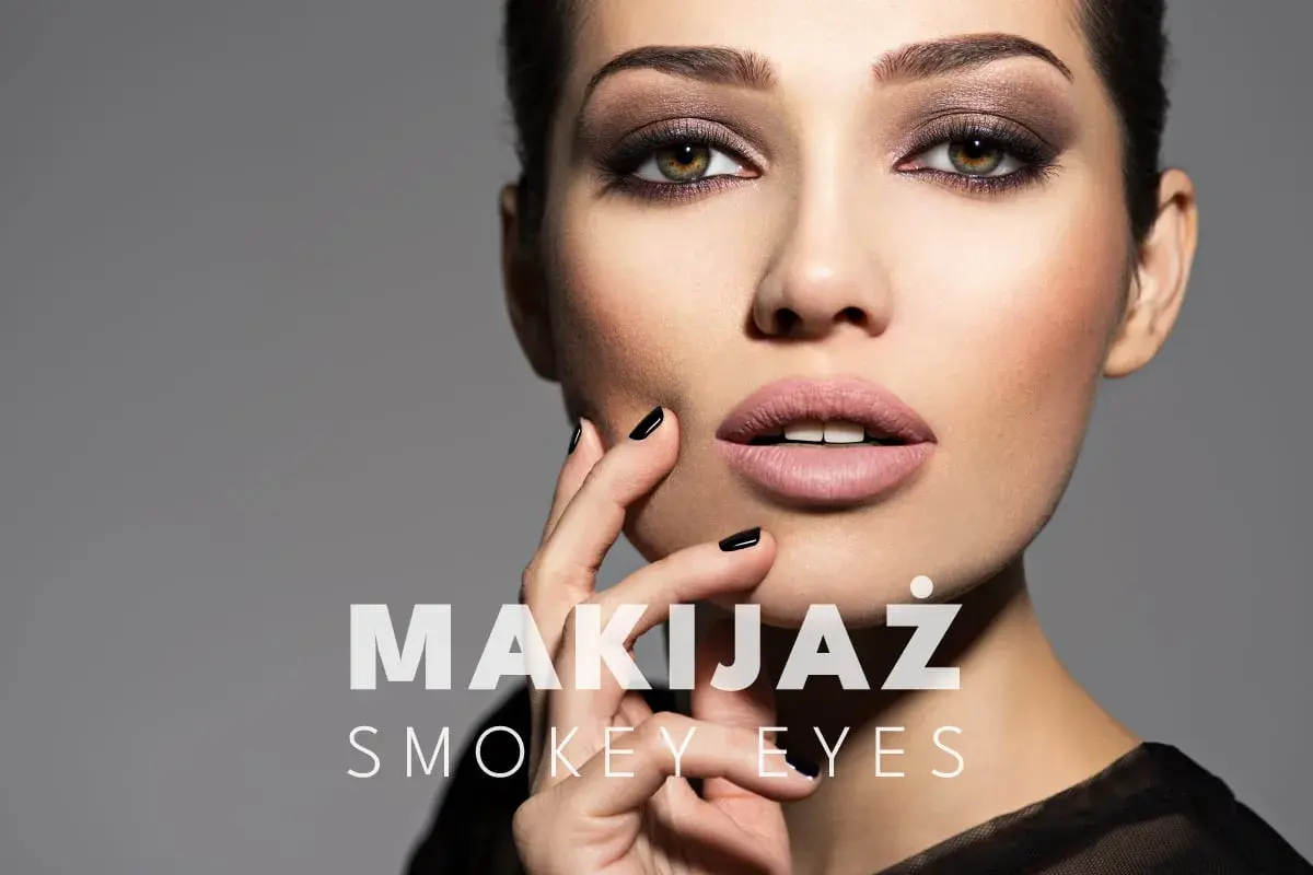 Kobieta z perfekcyjnym makijażem smokey eye. Zobacz, jak wykonać go krok po kroku.