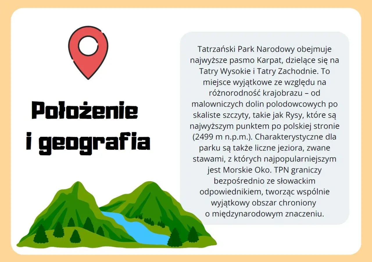 Tatrzański Park Narodowy to wyjątkowy krajobrazowo park narodowy i krajobrazowy z malowniczymi dolinami, skalistymi szczytami i jeziorami.