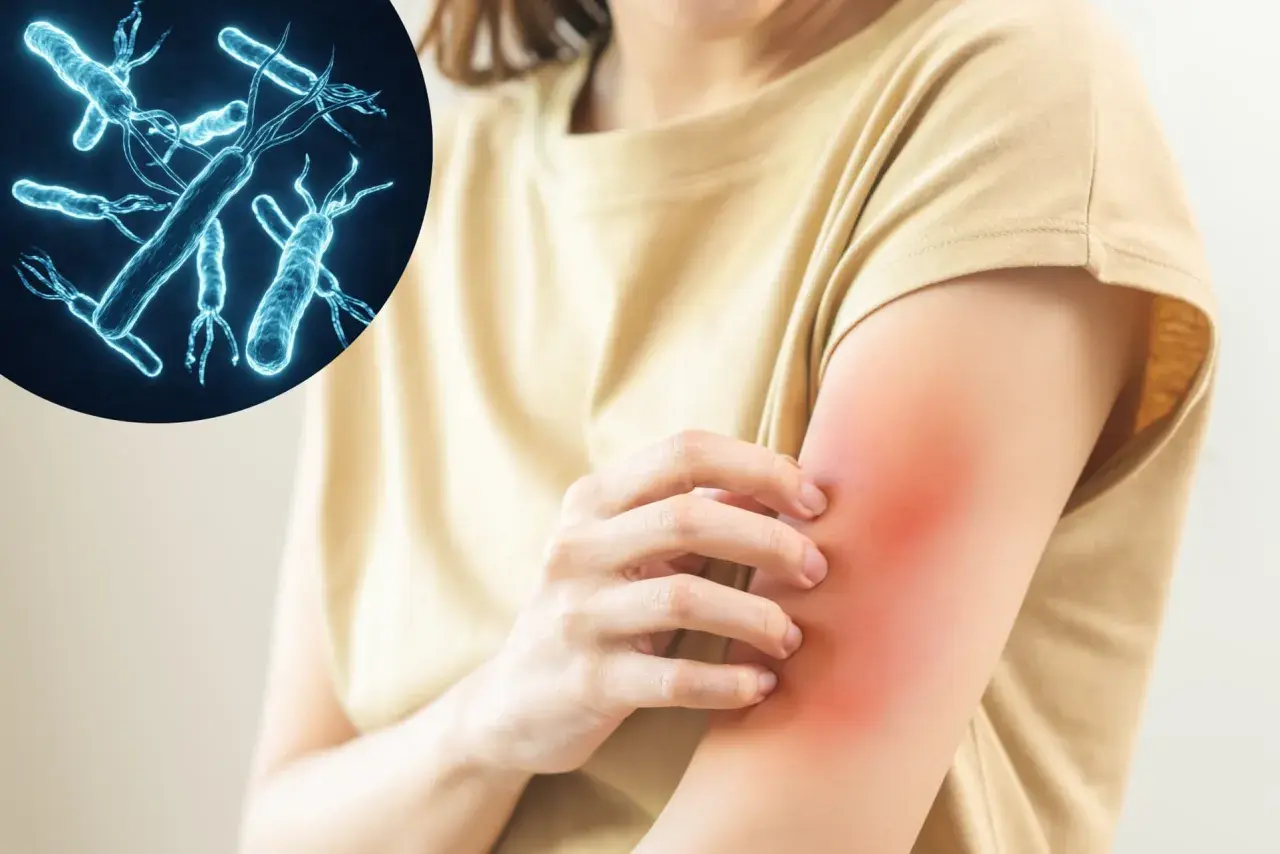 Bakterie Helicobacter pylori mogą wywoływać nie tylko problemy żołądkowe, ale także helicobacter pylori objawy skórne, takie jak zaczerwienienie i swędzenie ramienia.