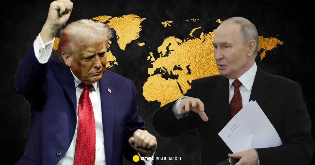 Donald Trump z podniesioną pięścią i Władimir Putin z dokumentami. Czasem mówisz tak, potem nie, w polityce wszystko się zmienia.