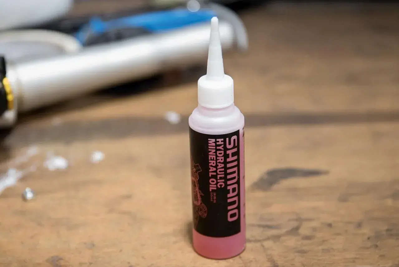 A bottle of Shimano hydraulic mineral oil, questioning if all mineral oil is the same.