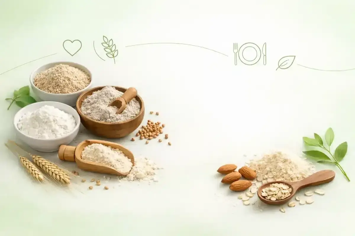 Mąki bezglutenowe: ryżowa, migdałowa, owsiana. Idealne dla osób z alergią na gluten. Zdrowie i smak w jednym.