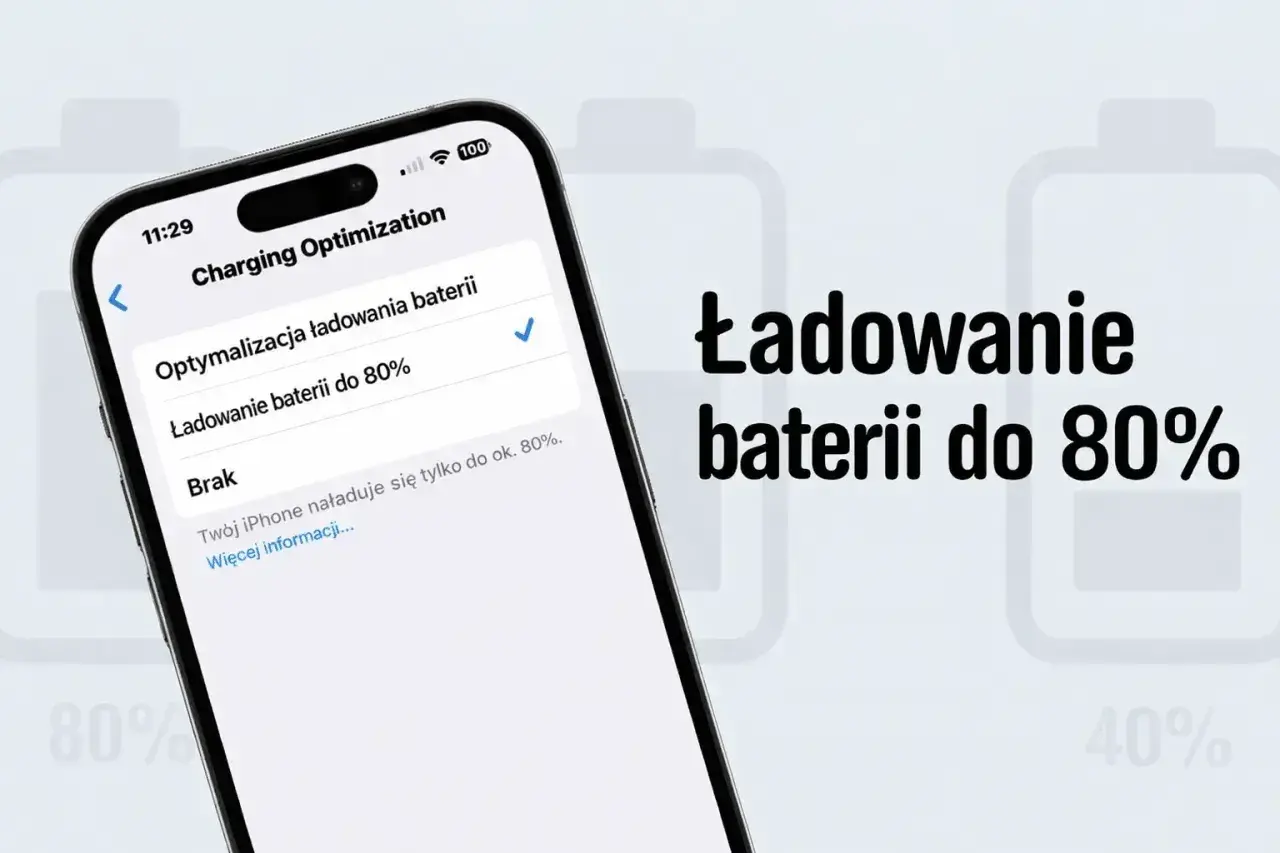 Jak ładować telefon, by wydłużyć żywotność baterii? Ustaw optymalizację ładowania do 80% na swoim iPhonie.