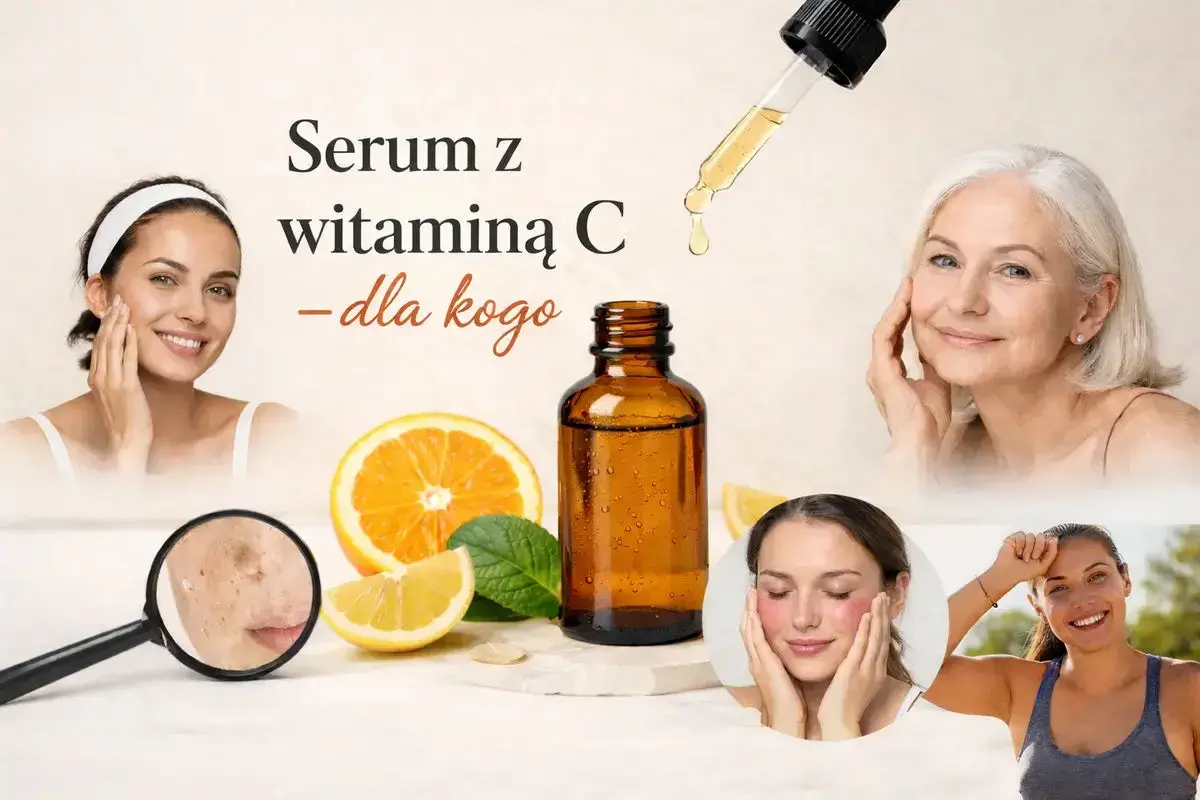Czy serum z wit C można stosować latem? Młode i dojrzałe kobiety, pomarańcze i cytryny.