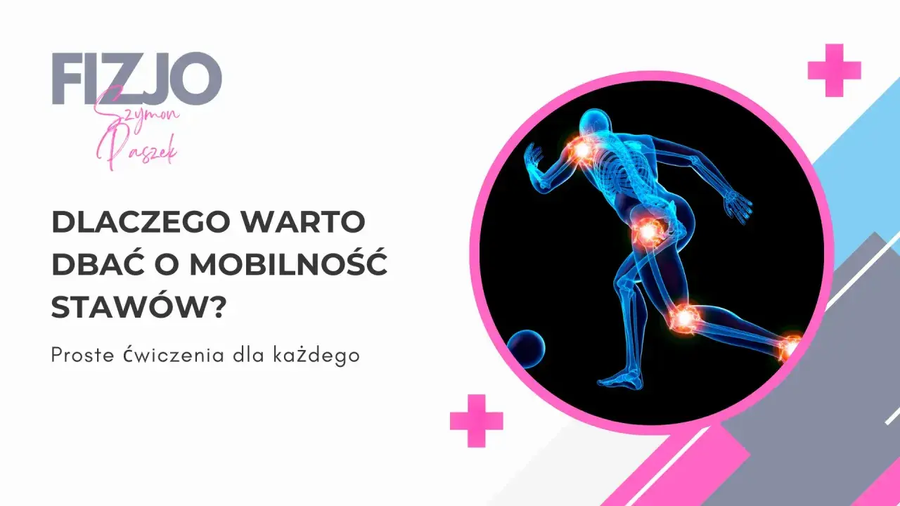 Anatomia biegacza z podświetlonymi stawami, podkreślająca znaczenie mobilności.