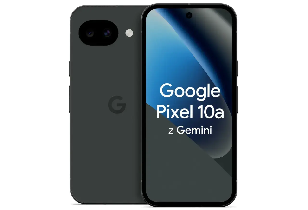 Szukasz telefonu do 2000? Google Pixel 10a z Gemini to świetny wybór. Stylowy, z podwójnym aparatem i logo Google.