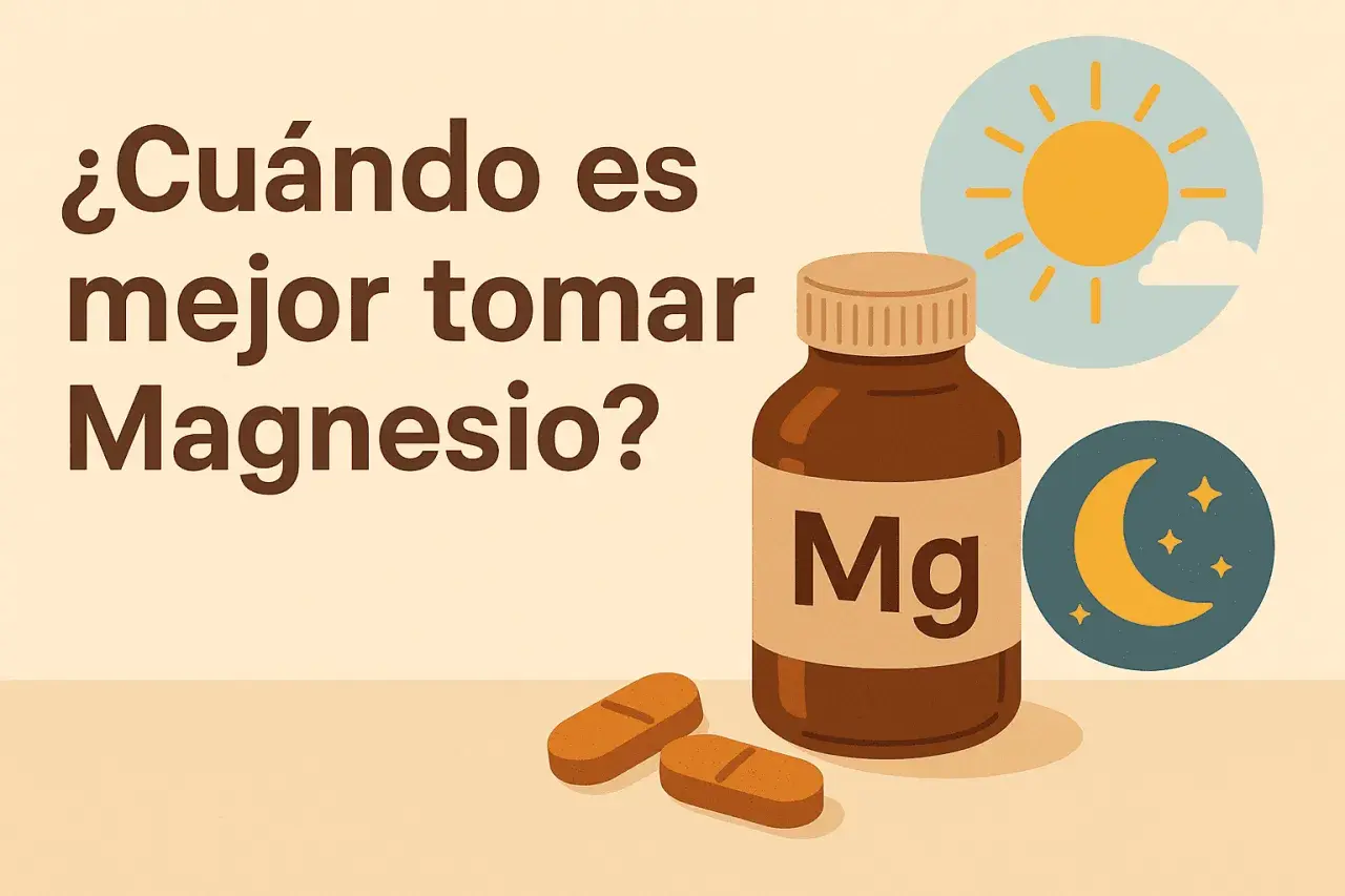 ¿Cuándo es mejor tomar Magnesio? Descubre cuánto magnesio tomar al día para tu bienestar.