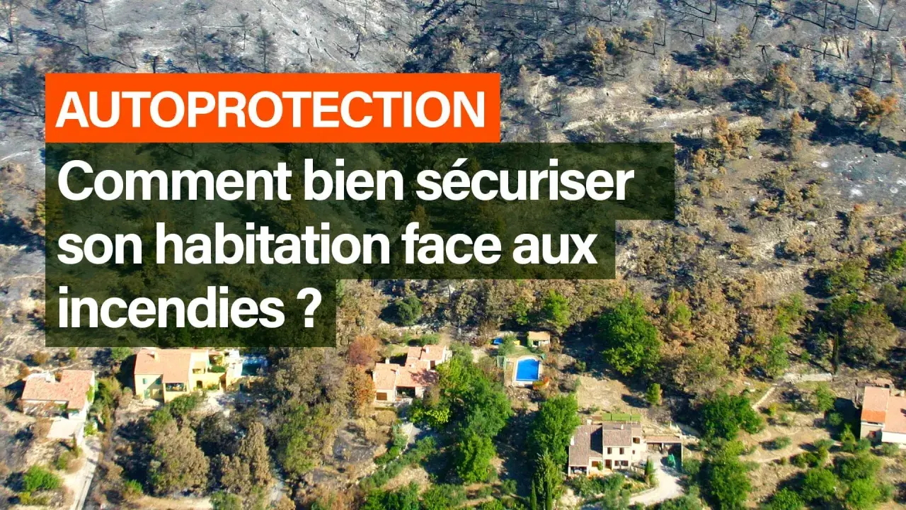 Autoprotection : comment sécuriser son habitation face aux incendies ? Vue aérienne d'une zone touchée par le feu, avec des maisons épargnées.