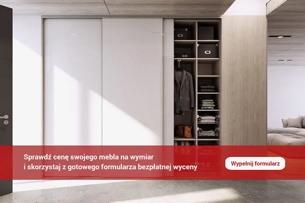 Szafa na wymiar - cena za metr, cennik szafy na wymiar