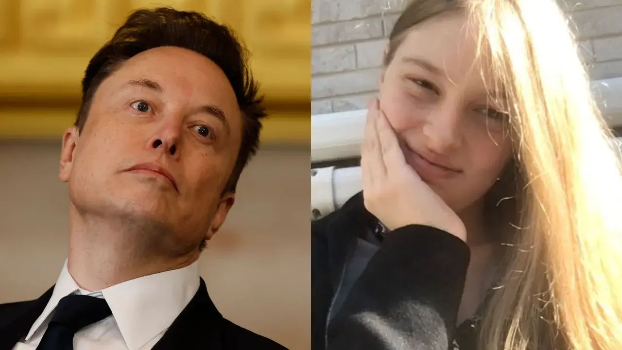 Elon Musk i Vivian Jenna Wilson, jego córka, na dwóch oddzielnych zdjęciach.