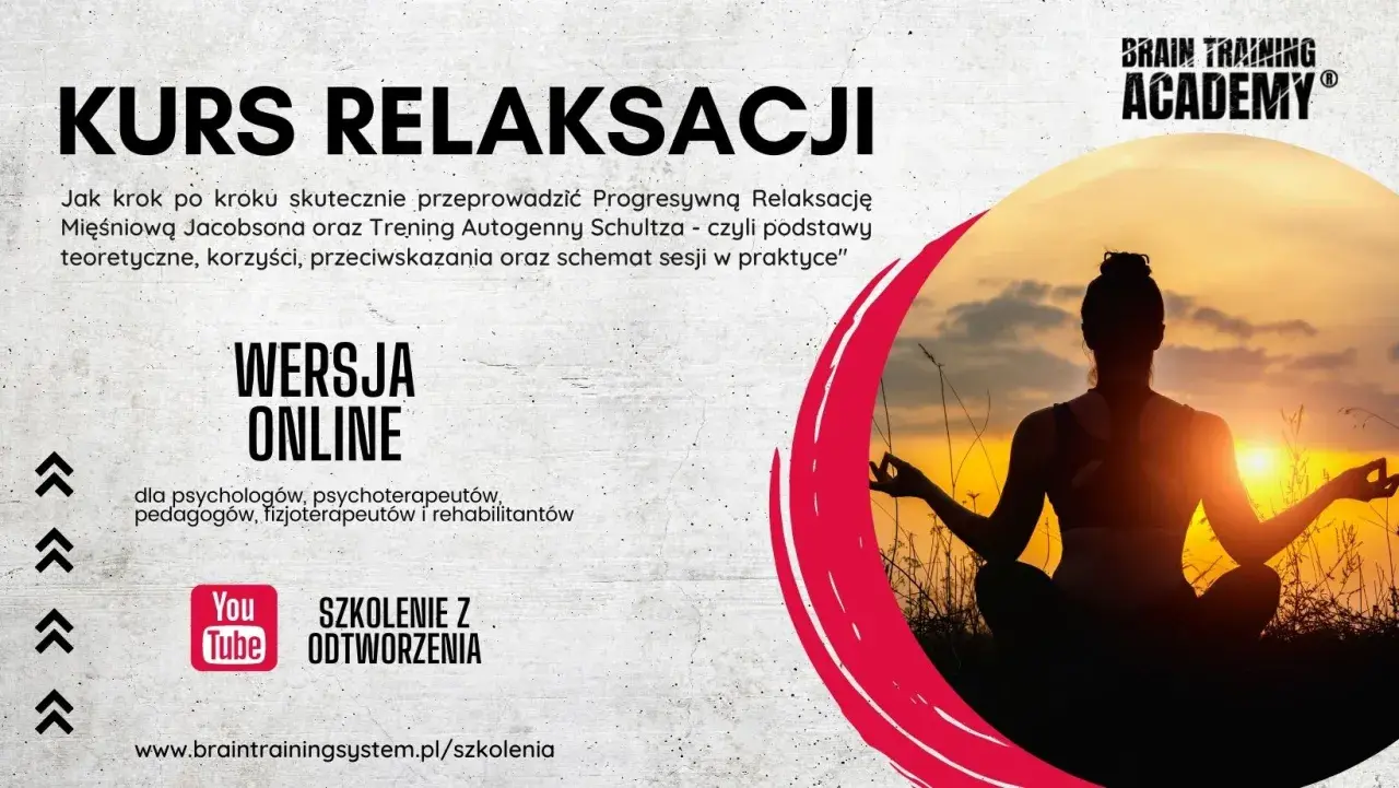 Kurs relaksacji online. Naucz się Treningu Autogennego Schultza, by osiągnąć spokój. Idealny dla specjalistów.