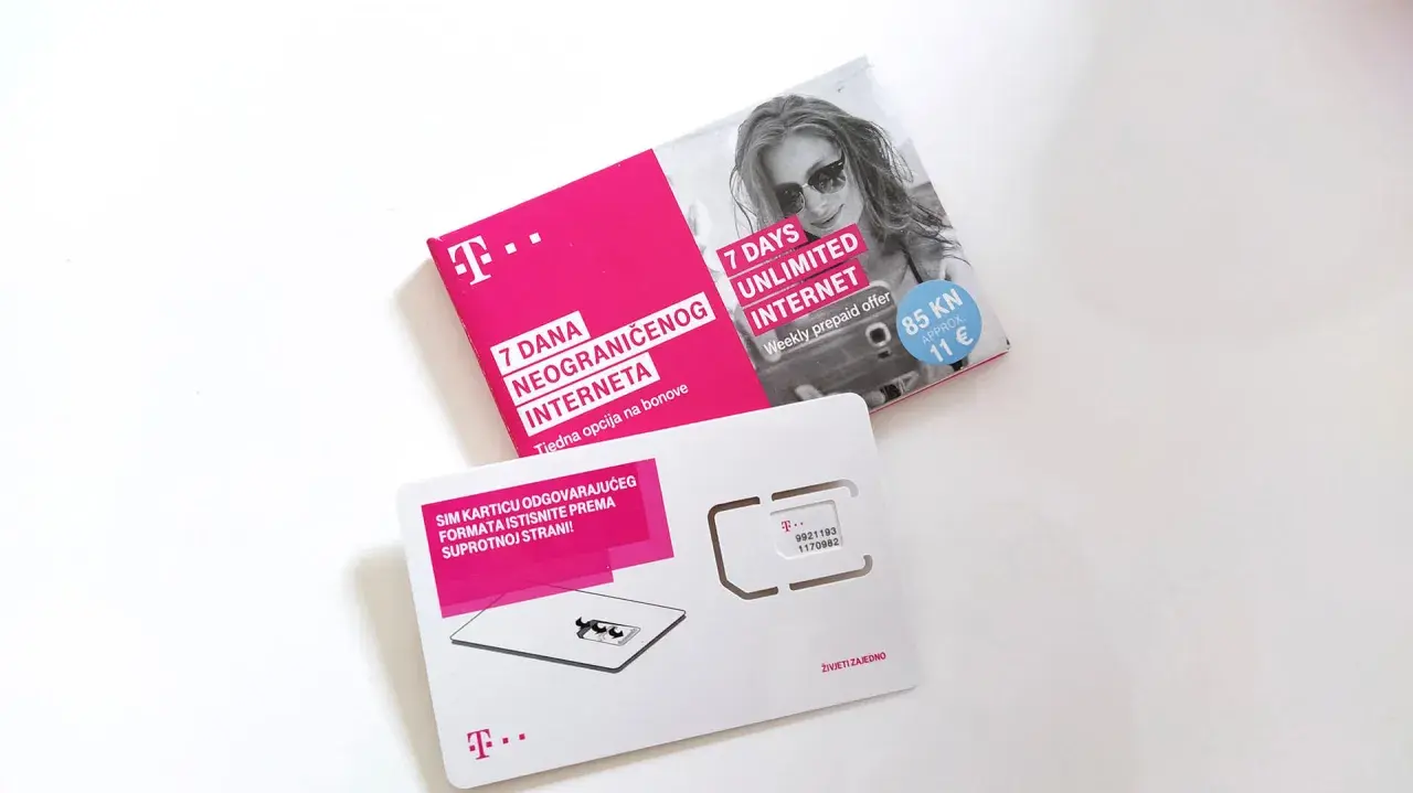 T-Mobile karta za 7 dni neomejenega interneta na Hrvaškem. Odlična ponudba za dopust!