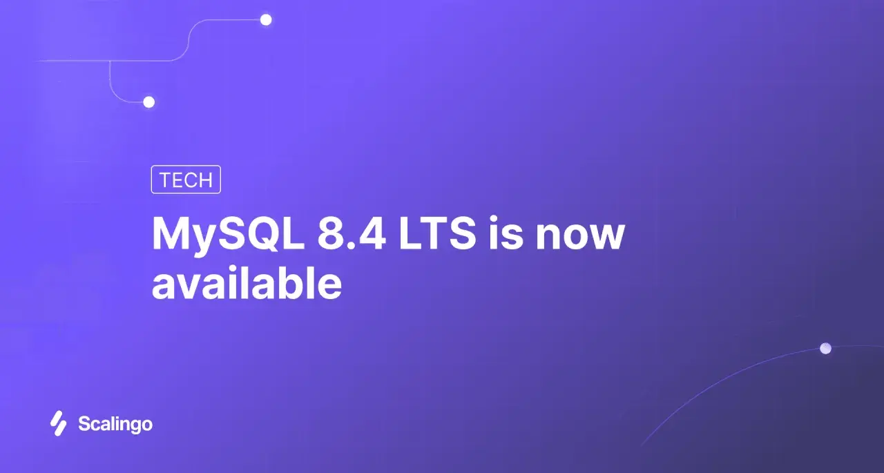 Annonce : MySQL 8.4 LTS est disponible. Une nouvelle version pour vos bases de données SQL.