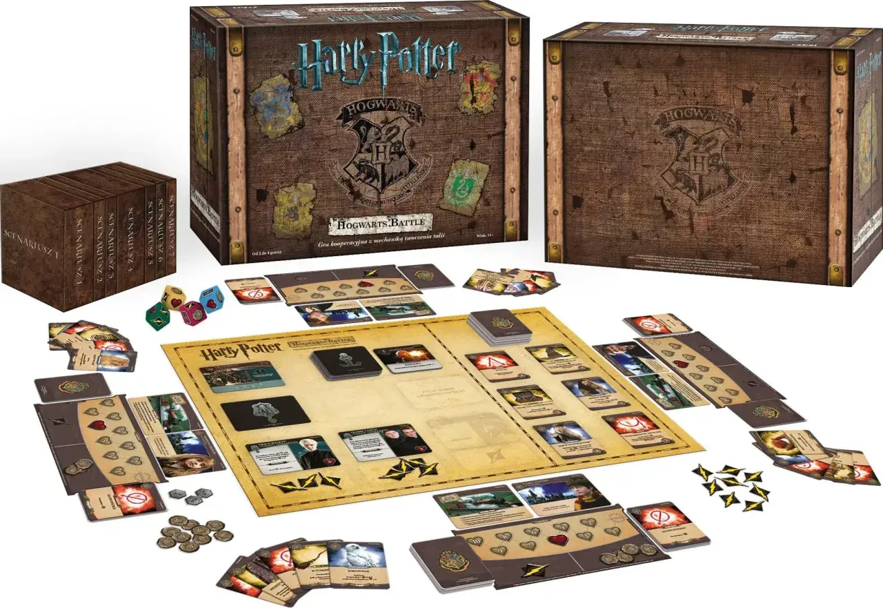 Gra planszowa Harry Potter Hogwarts Battle - zasady, komponenty i więcej