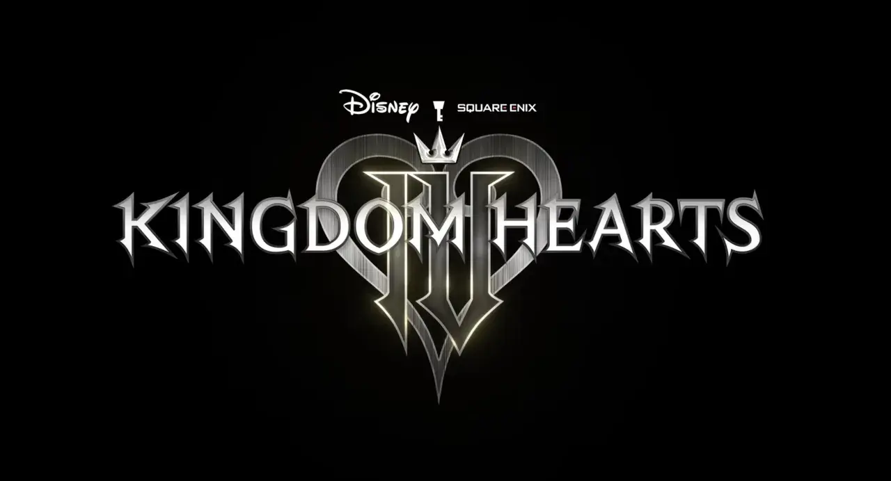 Logo Kingdom Hearts IV z logotypami Disney i Square Enix.