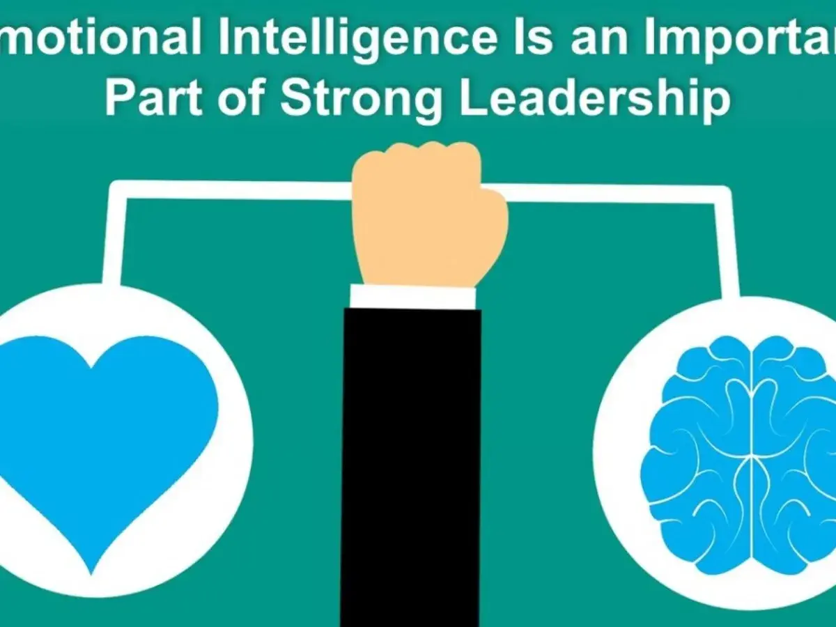 A hand holds a balance, connecting a heart and a brain. This visual story explains why emotional intelligence is important in leadership, blending empathy with intellect.