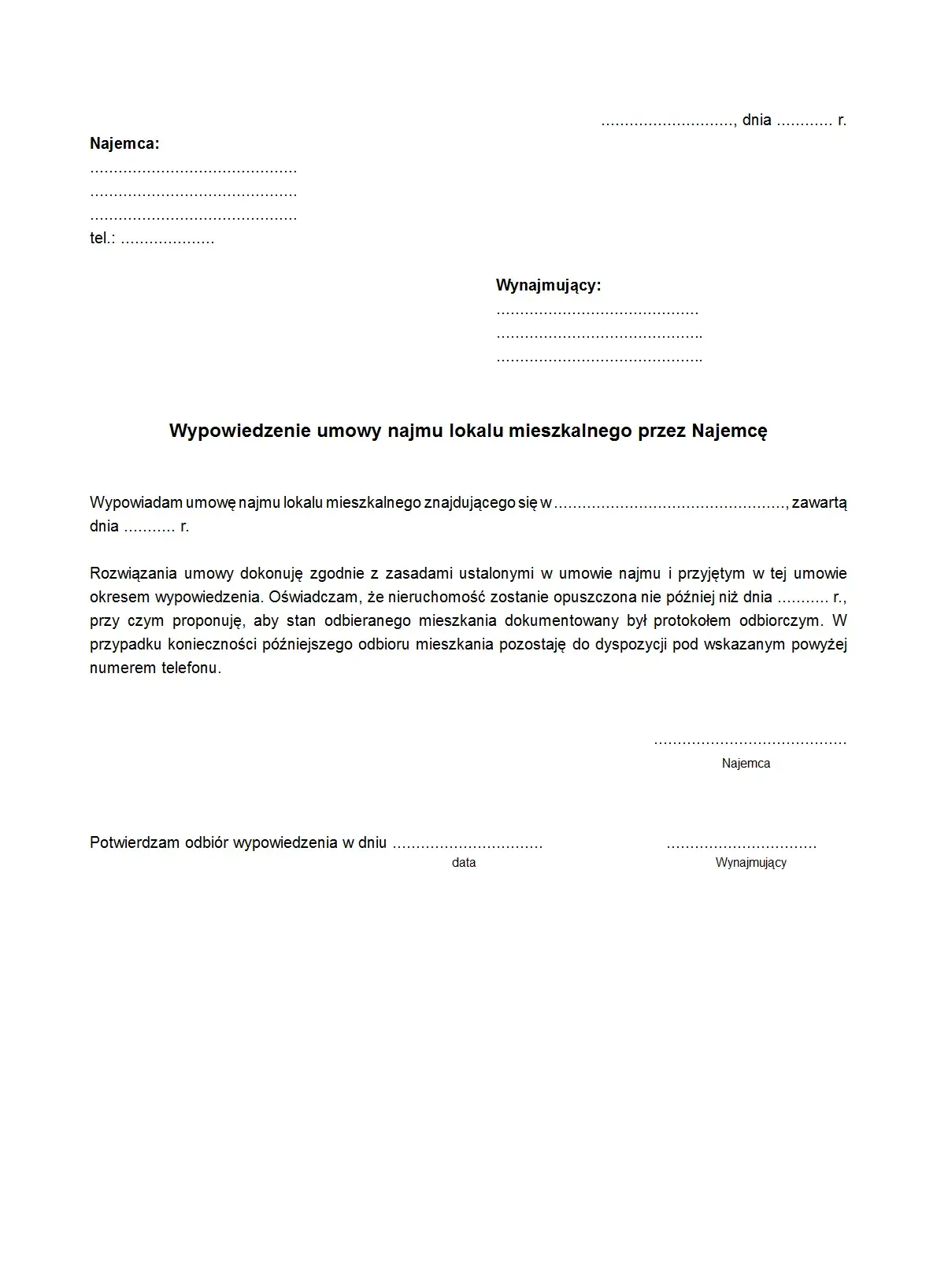 Jak napisać wypowiedzenie umowy najmu bez przykrych konsekwencji prawnych