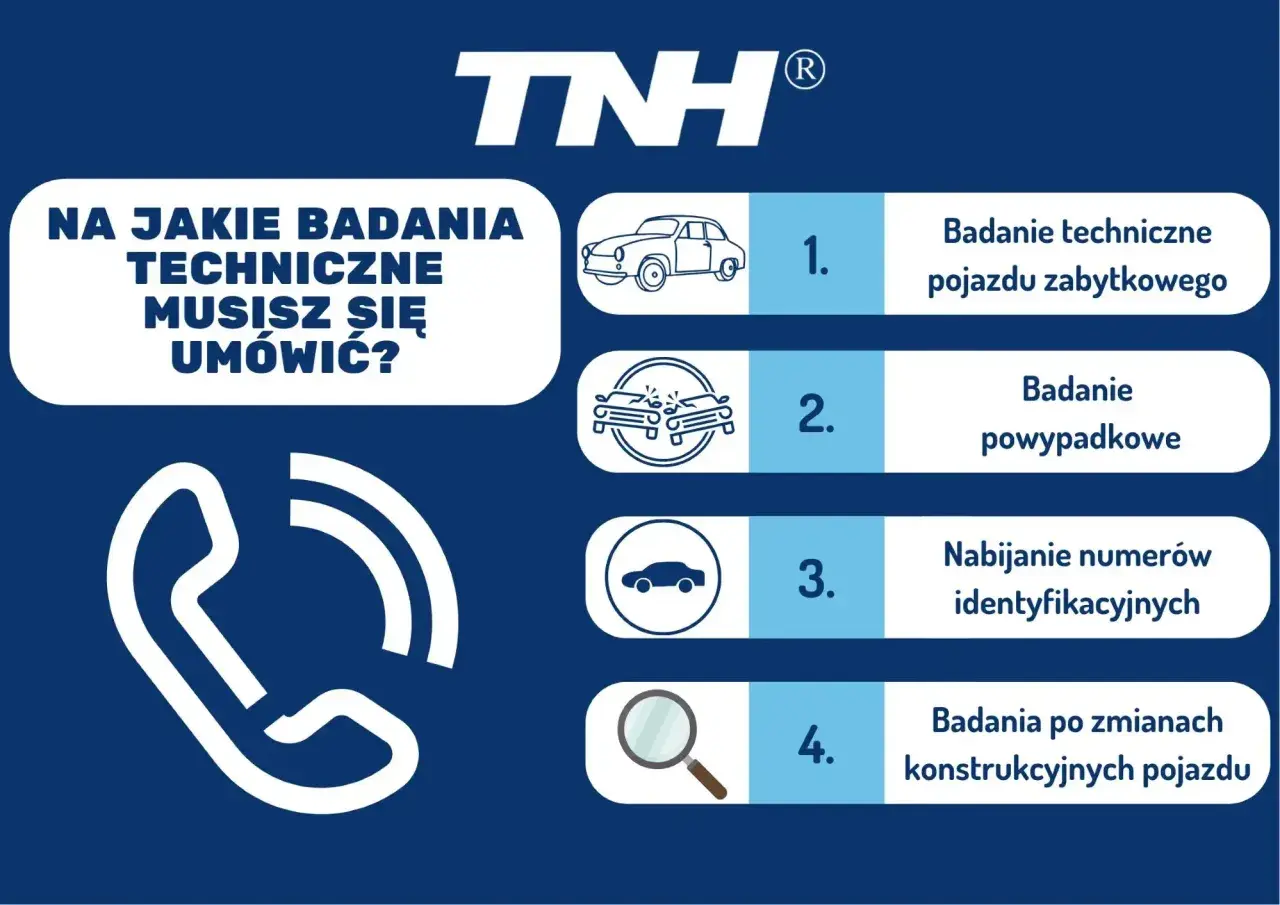 Dowiedz się, co ile przegląd samochodu jest potrzebny: badanie pojazdu zabytkowego, powypadkowe, nabijanie numerów identyfikacyjnych lub po zmianach konstrukcyjnych.