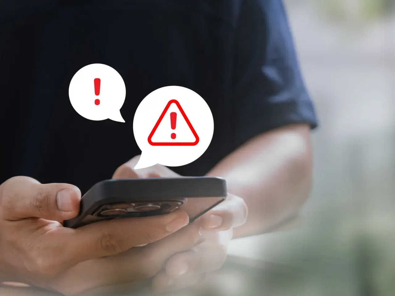 Ostrzeżenie na telefonie! Uważaj na oszustwa typu vishing, które mogą próbować wyłudzić Twoje dane.